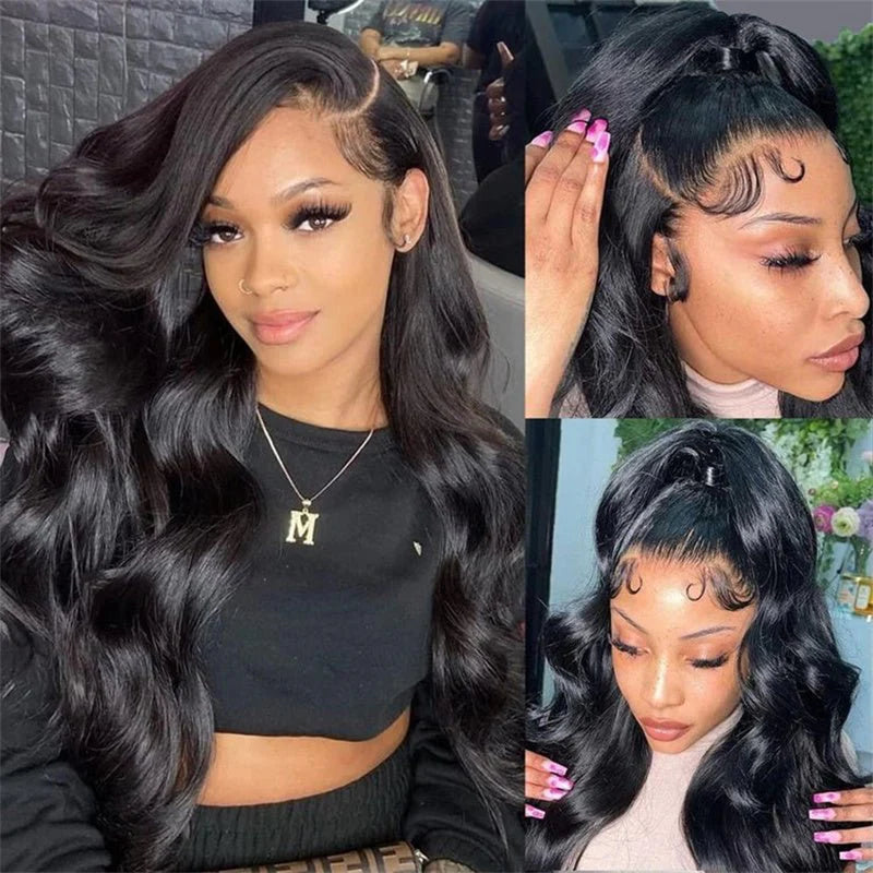 7x5 Body Wave Lace Closure Glueless Wig 100% Virgin Human Hair 180% Density with Pre-pleached Knots