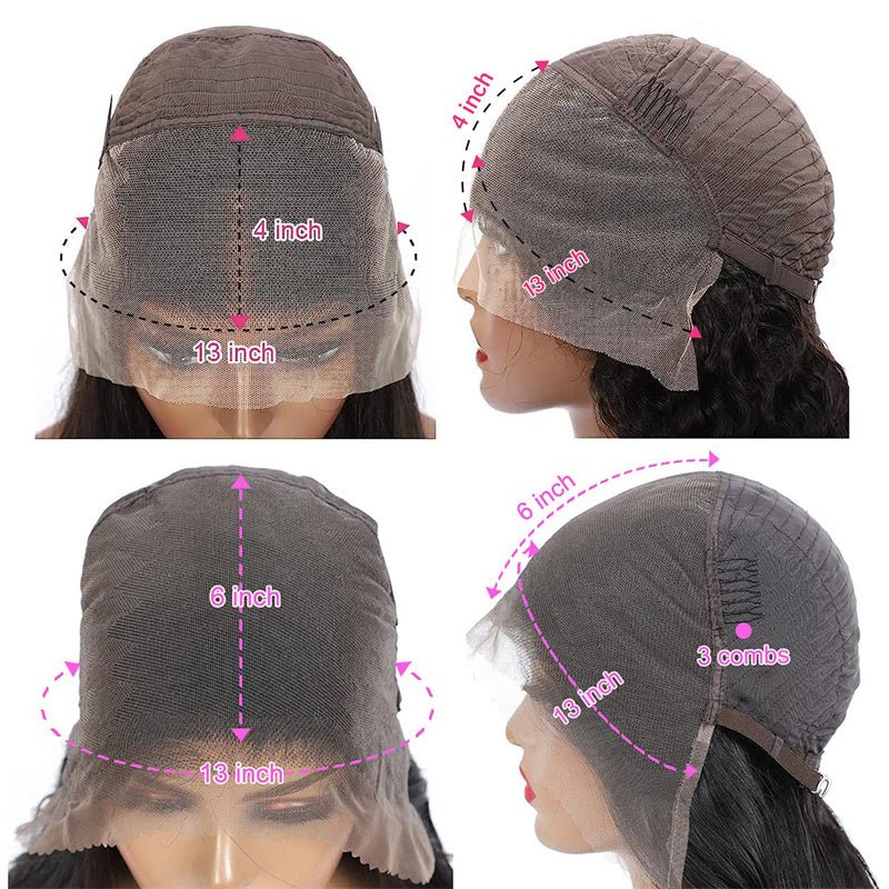 13x6 Silky Straight Lace Front Wig - 250% Density, HD Lace, 100% Virgin Indian Human Hair