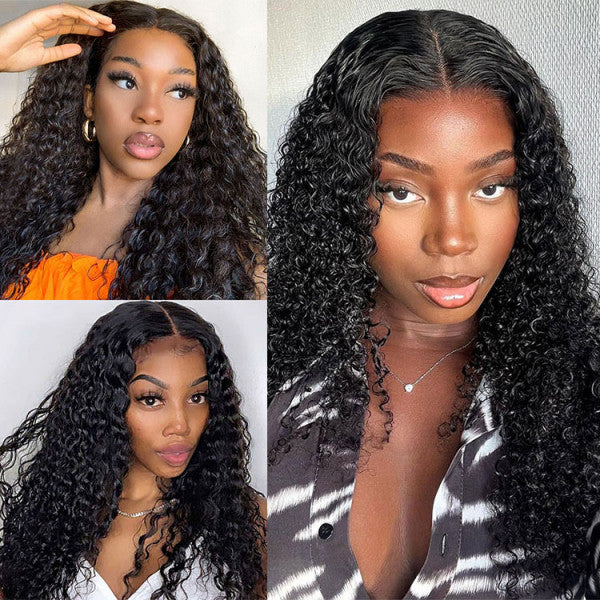 13x6 Deep Curly Wig - 250% Density HD Lace Virgin Hair Pre-Plucked Hairline