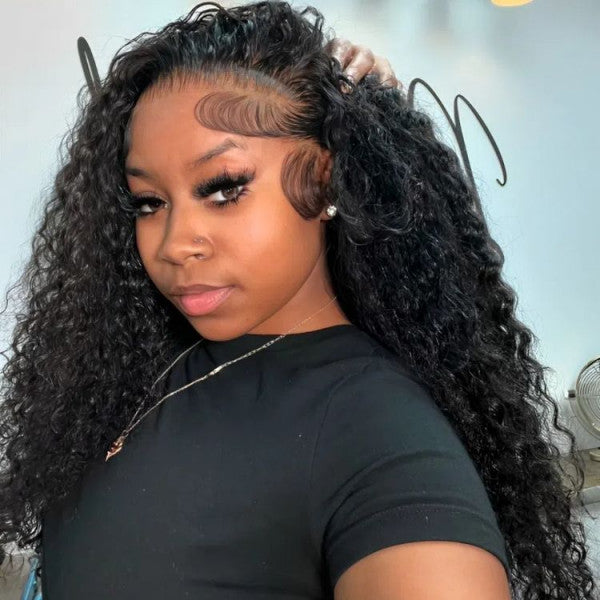 13x6 Deep Curly Wig - 250% Density HD Lace Virgin Hair Pre-Plucked Hairline