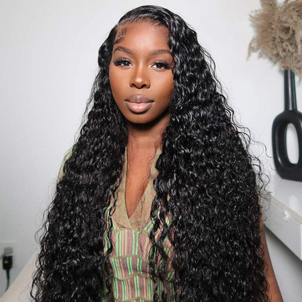 7x5 Ready-to-Go 180% Density Glueless Deep Curly Wig - Virgin Human Hair with Pre-Cut Lace, Pre-Bleached Knots & HD Lace