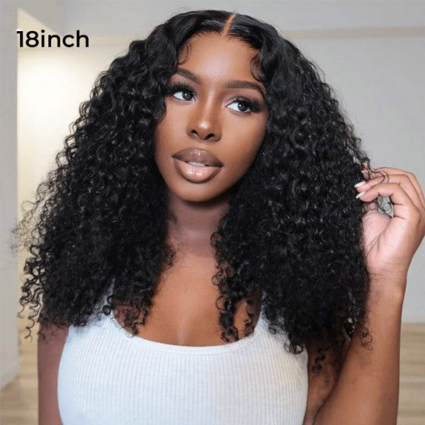 7x5 Ready-to-Go 180% Density Glueless Deep Curly Wig - Virgin Human Hair with Pre-Cut Lace, Pre-Bleached Knots & HD Lace