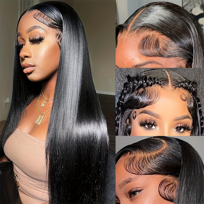 13x6 Silky Straight Lace Front Wig - 250% Density, HD Lace, 100% Virgin Indian Human Hair