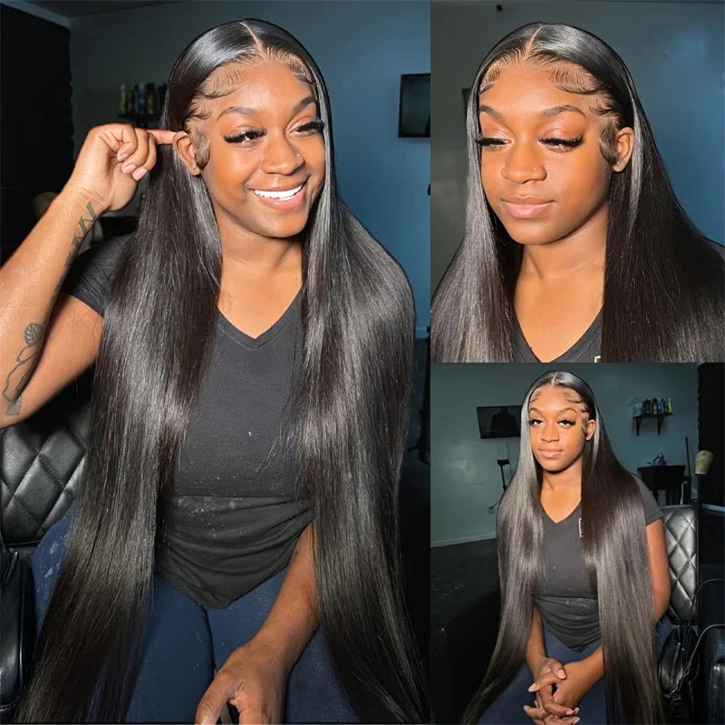 13x6 Silky Straight Lace Front Wig - 250% Density, HD Lace, 100% Virgin Indian Human Hair
