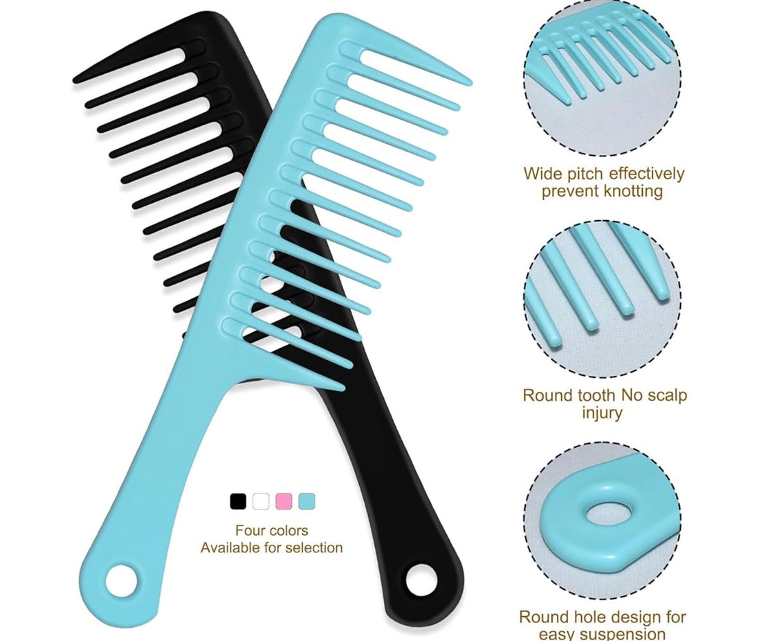 The CrownWide™ Detangling Comb - Precision Wide-Tooth Comb (2PC)