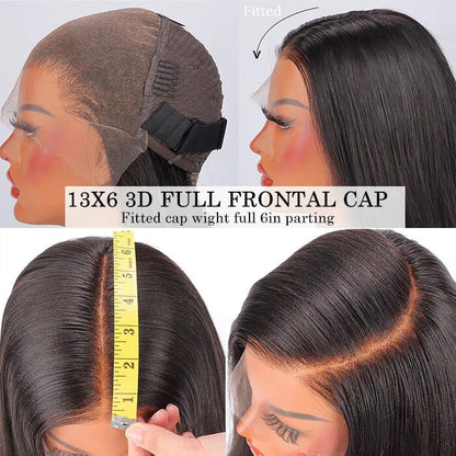 13x6 Body Wave HD Lace Front Virgin Human Hair Wig 250% Density