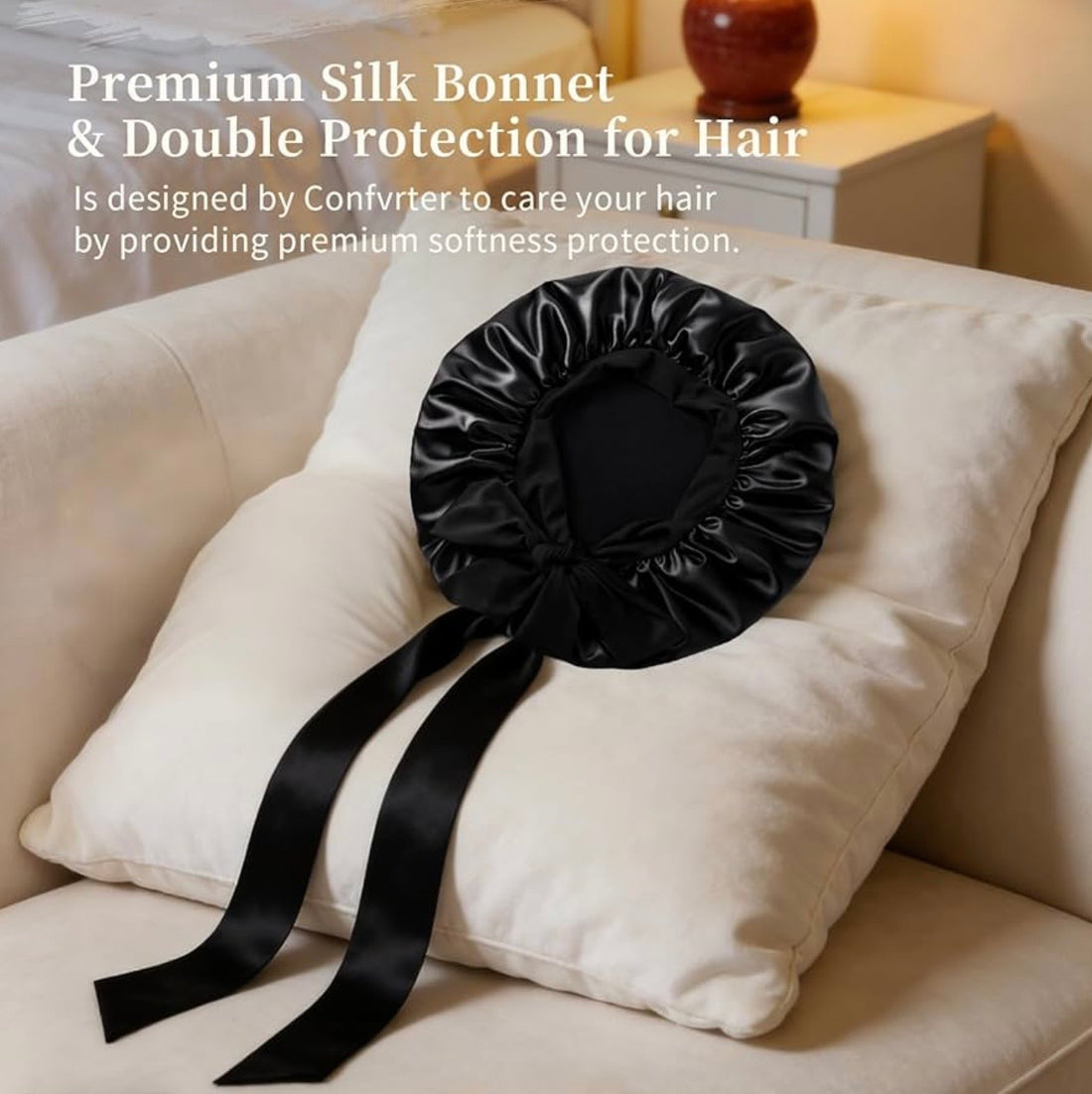 The SilkShield™ Luxe Bonnet - Overnight Protection System