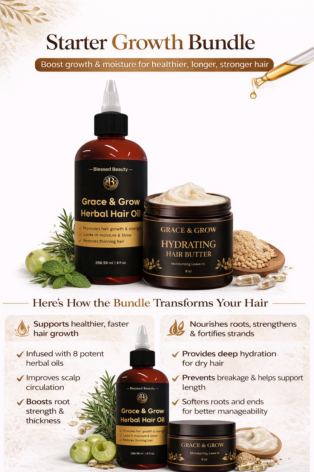 Grace & Grow Starter Growth Duo - Breakage Repair