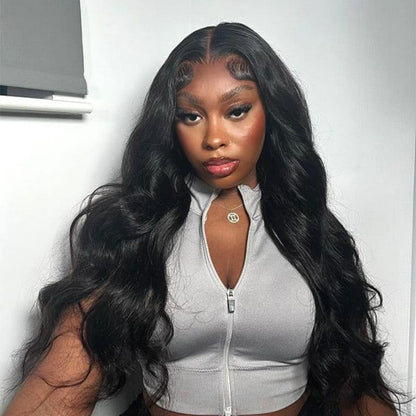 7x5 Body Wave Lace Closure Glueless Wig 100% Virgin Human Hair 180% Density with Pre-pleached Knots