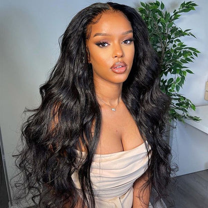 7x5 Body Wave Lace Closure Glueless Wig 100% Virgin Human Hair 180% Density with Pre-pleached Knots