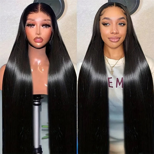 13x6 Silky Straight Lace Front Wig - 250% Density, HD Lace, 100% Virgin Indian Human Hair